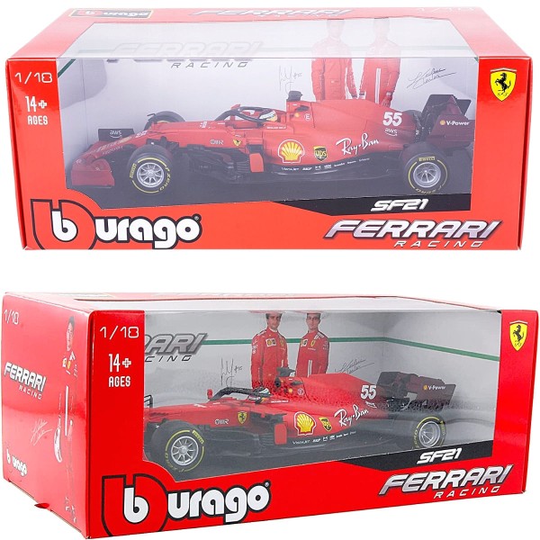 Encontraproduto.com.br - Miniatura Carro Fórmula 1 Sf21 2021 #55 Carlos Sainz 1/18 Bburago 16809