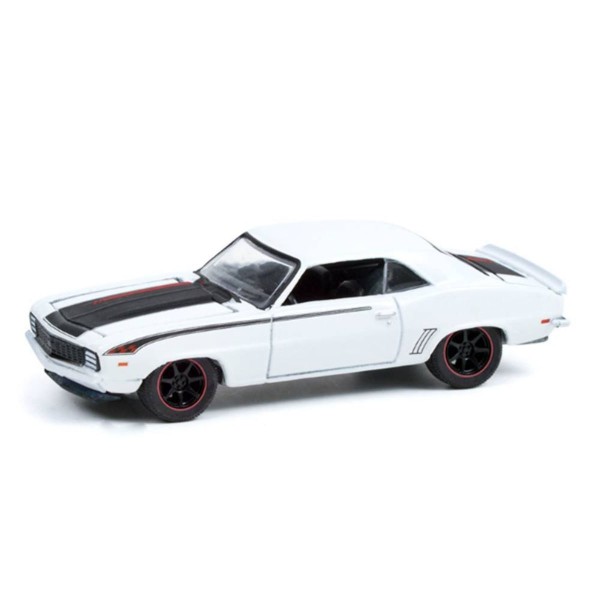 Miniatura Carro Chevrolet Camaro 1969 1/64 Branco Greenlight Gre39070