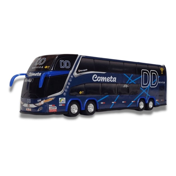 Encontraproduto.com.br - Brinquedo Miniatura De ônibus Viação Cometa Dd + Brinde