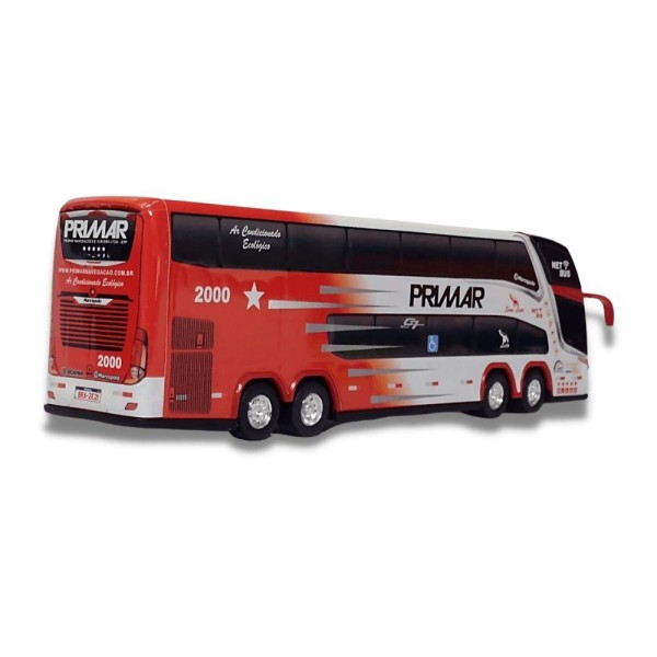 Encontraproduto.com.br - Brinquedo De ônibus Viação Primar 1800 Dd G7 +caneca