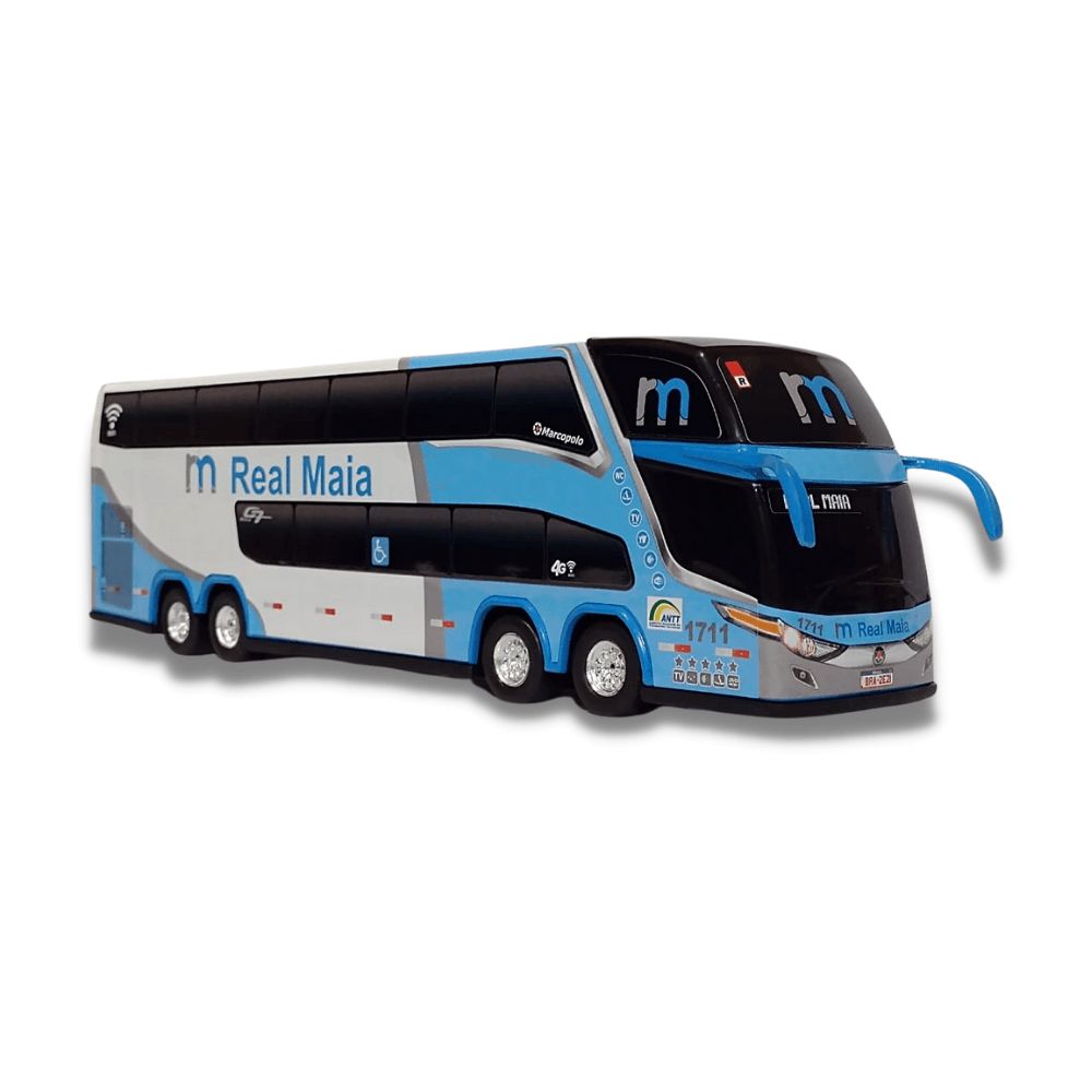 Encontraproduto.com.br - Brinquedo Miniatura De ônibus Viação Real Maia