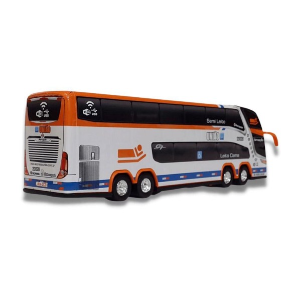 Encontraproduto.com.br - Brinquedo Miniatura De ônibus Viação Uniao 1800 Dd G7