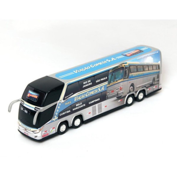Encontraproduto.com.br - Brinquedo Miniatura Ônibus Cometa Pintura Dino Com Foto 30cm