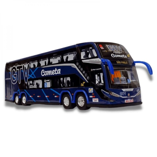 Encontraproduto.com.br - Brinquedo ônibus Cometa Gtv Lançamento G8 - 30cm