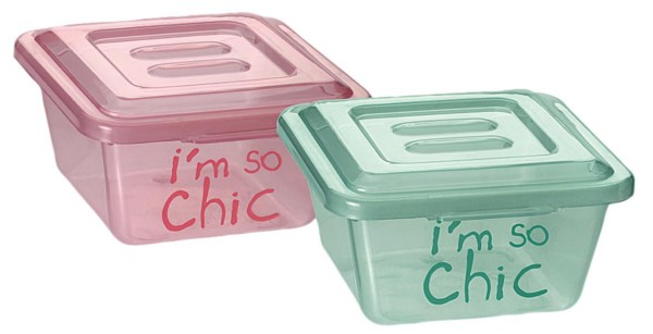 Encontraproduto.com.br - Pote FlipBox I m so Chic 200ml 9600 Xplast Sort