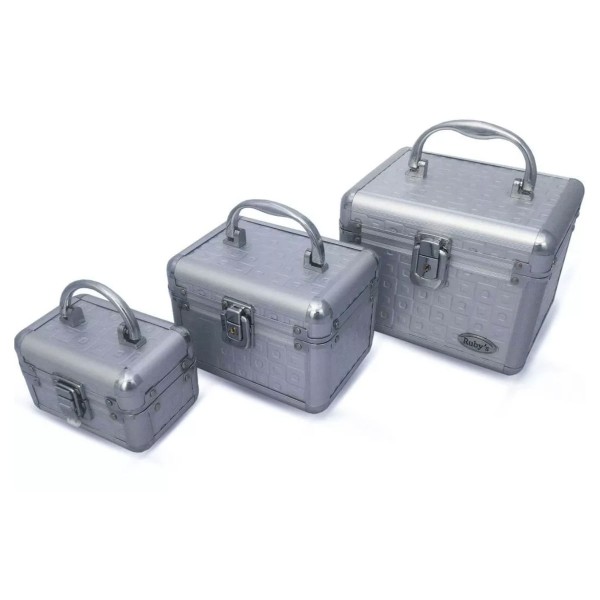Encontraproduto.com.br - Rubys Kit Com 3 Maletas Vazias Para Maquiagem Fs-1132a