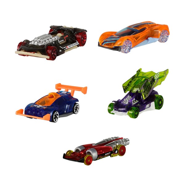 Encontraproduto.com.br - Pack 5 Carrinhos Hot Wheels X-Raycers - Mattel