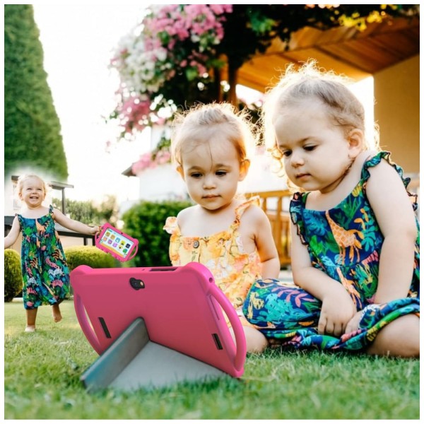 Encontraproduto.com.br - Tablet Infantil 7 Educativo com Controle de Pais, WiFi e Câmera Dupla, Android 11 3GB RAM, YOBANSE, Rosa