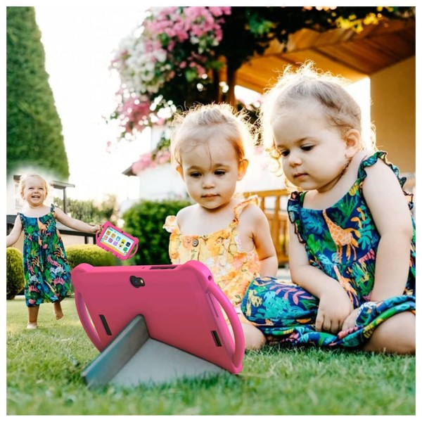 Encontraproduto.com.br - Tablet Infantil 7 Educativo com Controle de Pais, WiFi e Câmera Dupla, Android 11 3GB RAM, YOBANSE, Rosa