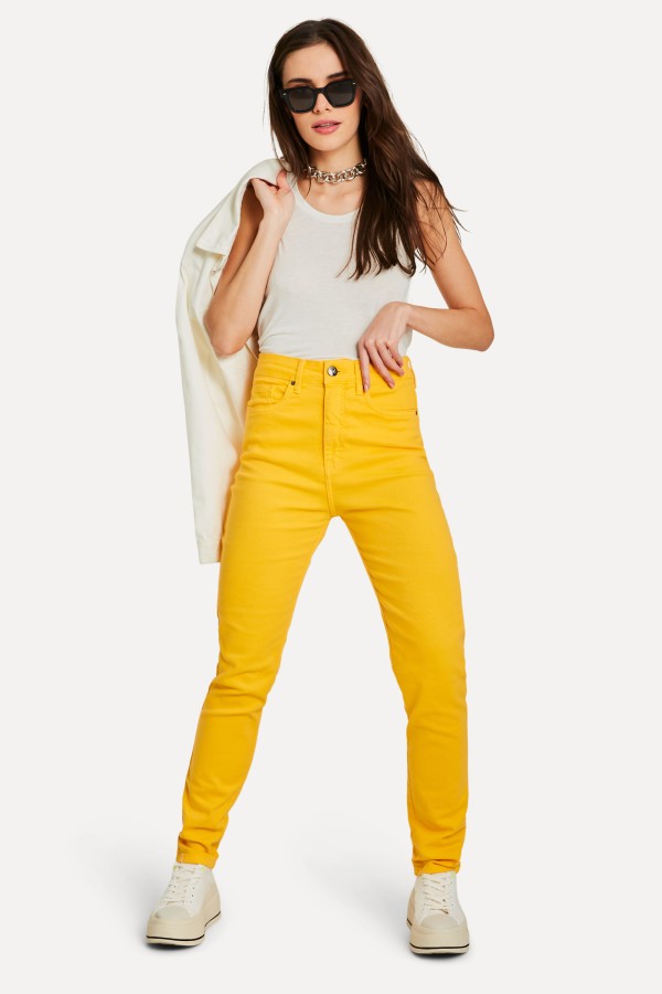 Calca Sarja Skinny Nick Color High