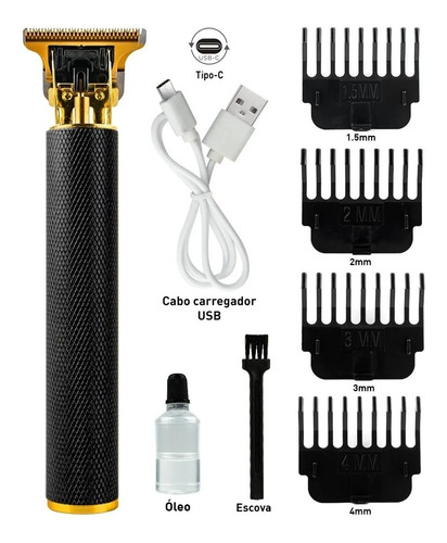 Encontraproduto.com.br - Máquina Para Cabelo Barba Profissional Sem Fio Acabamento