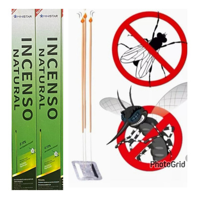 Incenso Mata Mosquito Muriçoca Com 30 Varetas power Stronger