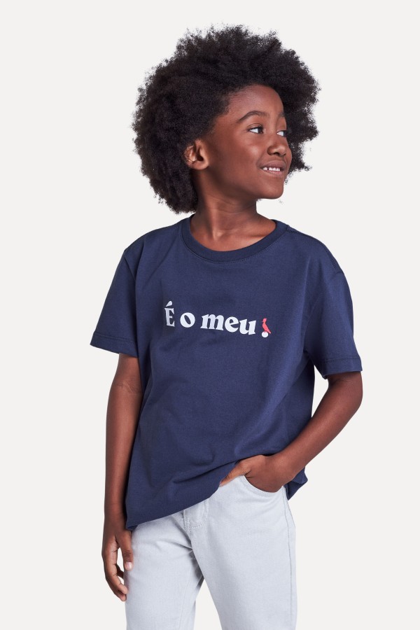Camiseta Mini Estampada E O Meu