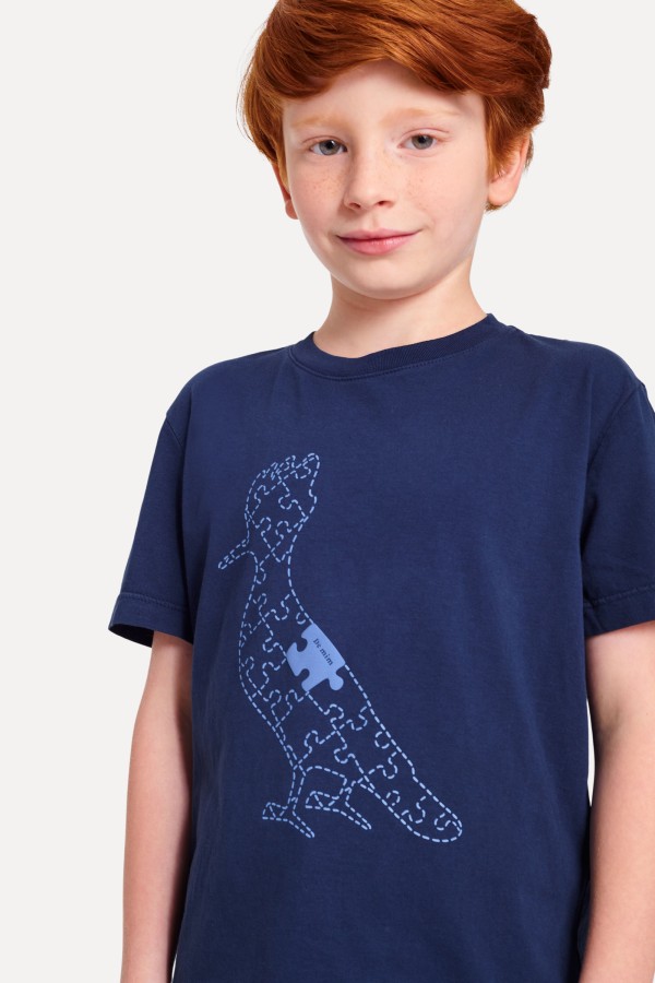 Encontraproduto.com.br - Camiseta Estampada Pica Pau Puzzle Filho