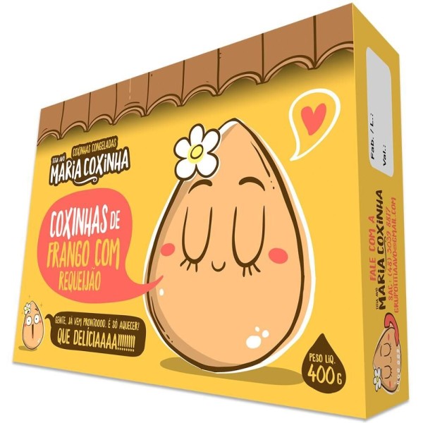 Encontraproduto.com.br - Coxinha Maria Coxinha Frango Com Requeijão Congelado 400g