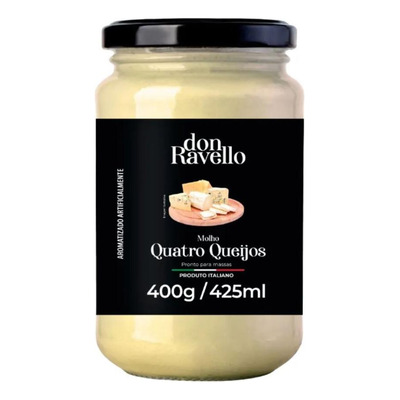 Encontraproduto.com.br - Molho Italiano Quatro Queijos Don Ravello 400g