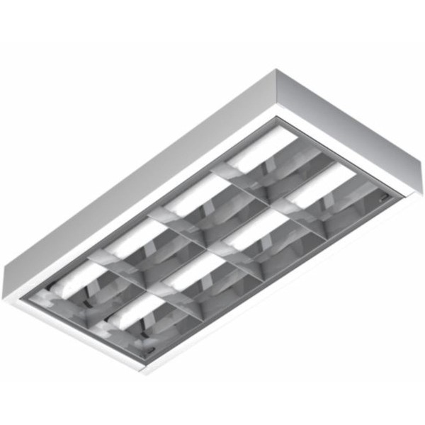 Luminaria de Alto Rendimento T8 2x16/18/20W de Sobrepor Glight