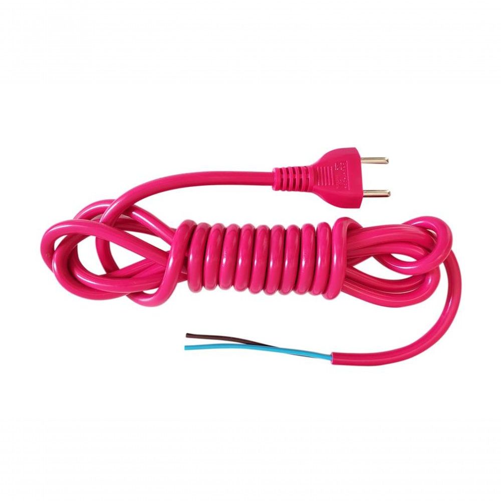 Encontraproduto.com.br - Cabo Fio Secador Cabelo 2x1,5x3mt 16a Taiff Rosa