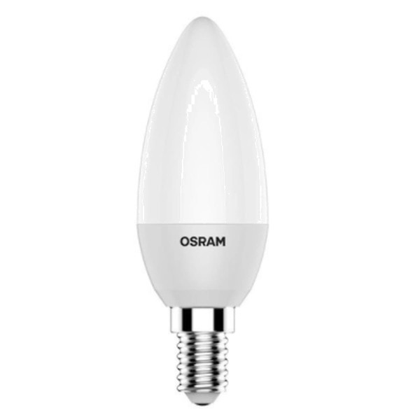 Encontraproduto.com.br - Lâmpada Led Vela Lisa Leitosa 3.5W 3000K E27 Osram