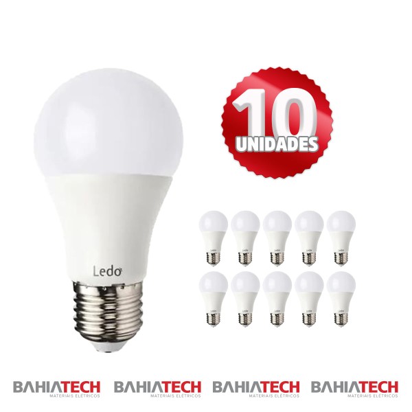 Lampada Led A55 7W E27 Branca 6500K Ledo