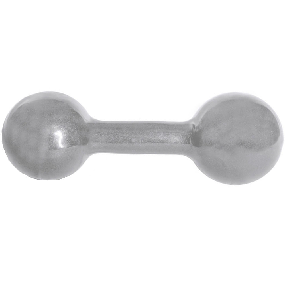 Encontraproduto.com.br - Halter Acte Sports 1kg Emborrachado Cinza - unidade