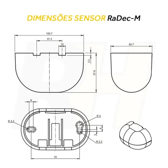 Encontraproduto.com.br - Sensor De Movimento Microondas 1NA/NF RaDec-D PEPPERL FUCHS