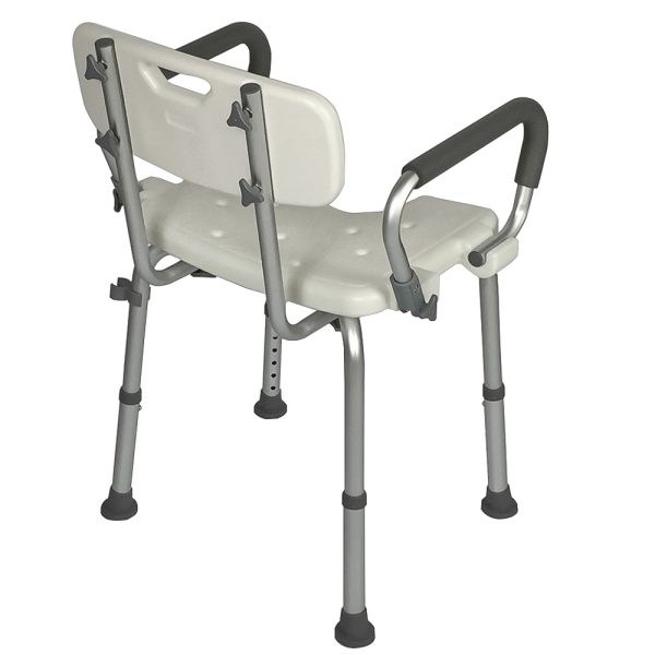 Encontraproduto.com.br - Banqueta Banho Alumínio Braço Escamoteável FST5209 Zimedical