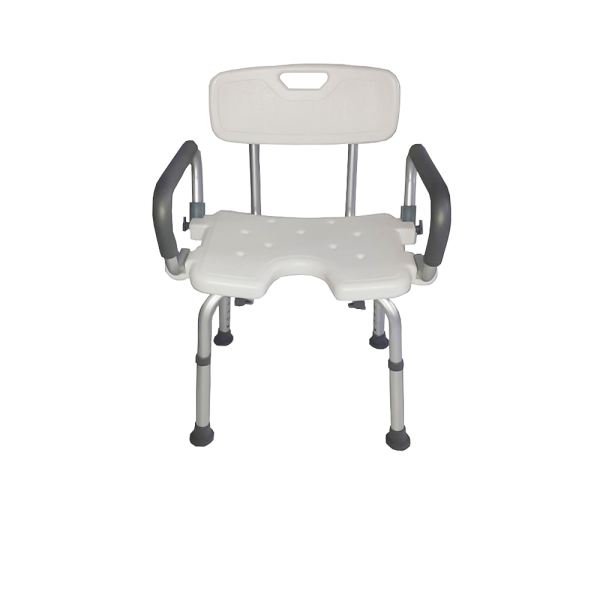Encontraproduto.com.br - Banqueta Banho Alumínio Braço Escamoteável FST5209 Zimedical