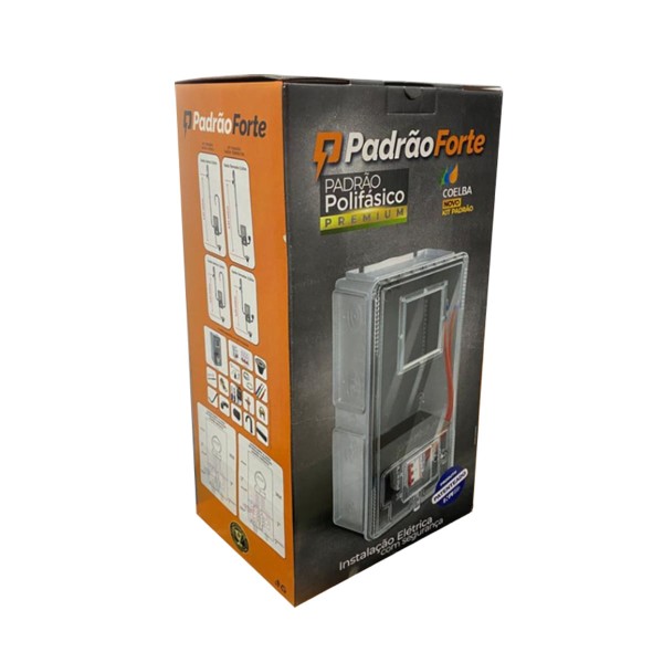 Encontraproduto.com.br - Caixa Luz Padrão Bifasica 63A Padrão Coelba Kit completo