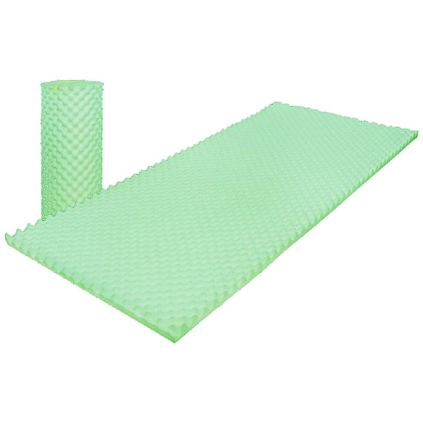 Encontraproduto.com.br - Colchão Tipo Caixa de Ovo Luckspuma Solteiro D33 Verde