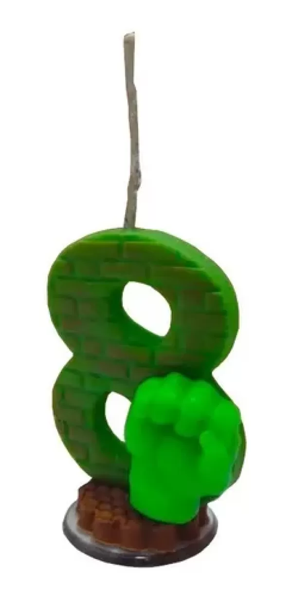 Encontraproduto.com.br - Vela Personagem Hulk 8 Aninhos