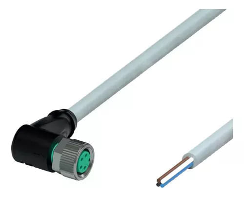 Encontraproduto.com.br - Conjuto de Cabos Femea M8 5M V31-WM-A2-5M-PUR PEPPERL FUCHS