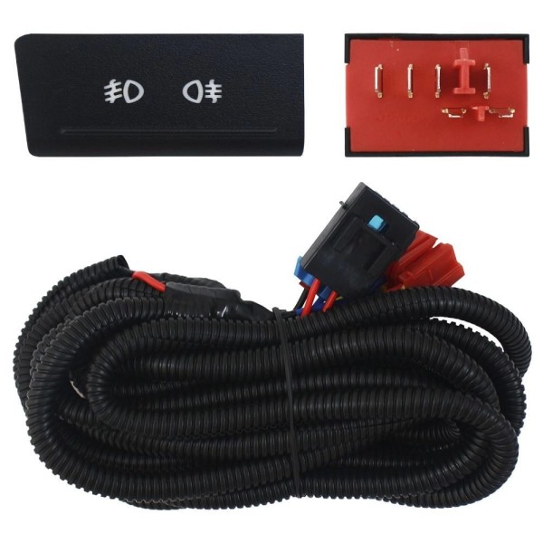 Encontraproduto.com.br - Kit Farol de Milha Gol G5 Moldura Cromada Botão Original Importado Suns