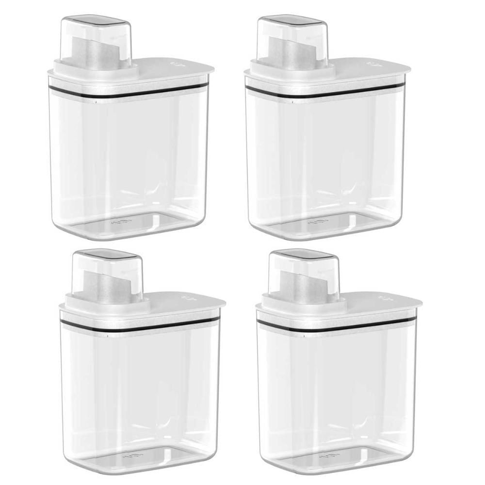 Encontraproduto.com.br - 4X Dispenser Lavanderia Produtos De Limpeza 1,5L Ou Flow