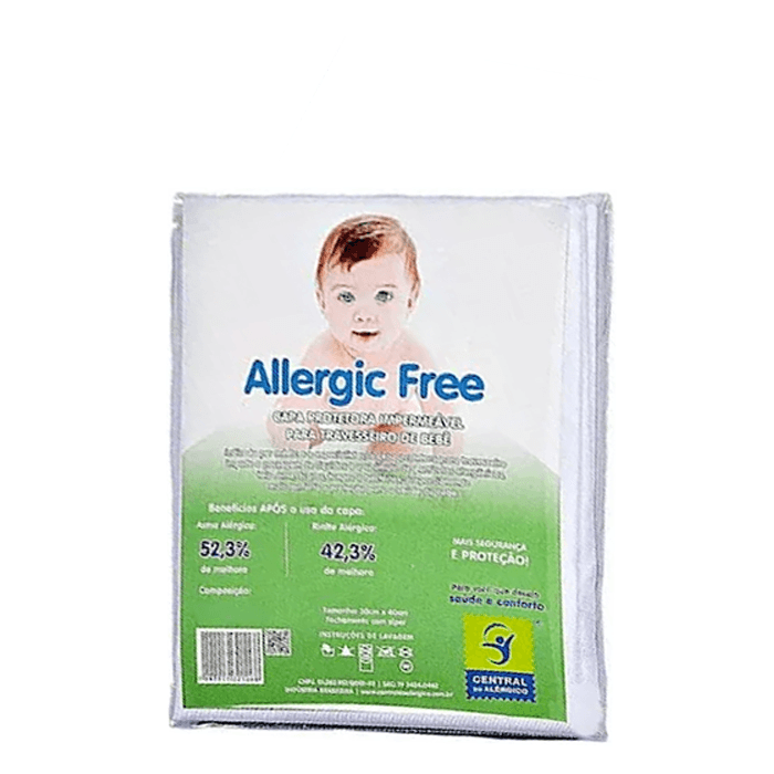 Encontraproduto.com.br - Capa Impermeável para Travesseiro Bebe Napa com Zíper 30X50cm - unidade