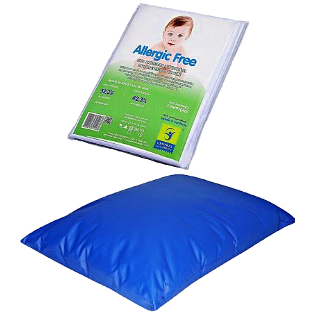 Encontraproduto.com.br - Capa Impermeável para Travesseiro Bebe Napa com Zíper 30X50cm - unidade