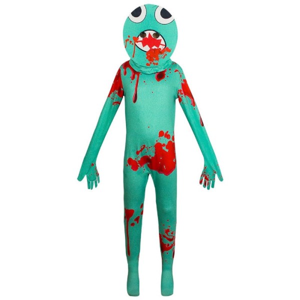 Fantasia Infantil Macacão E Máscara Verde Roblox 140cm 7-8 Anos (MP)