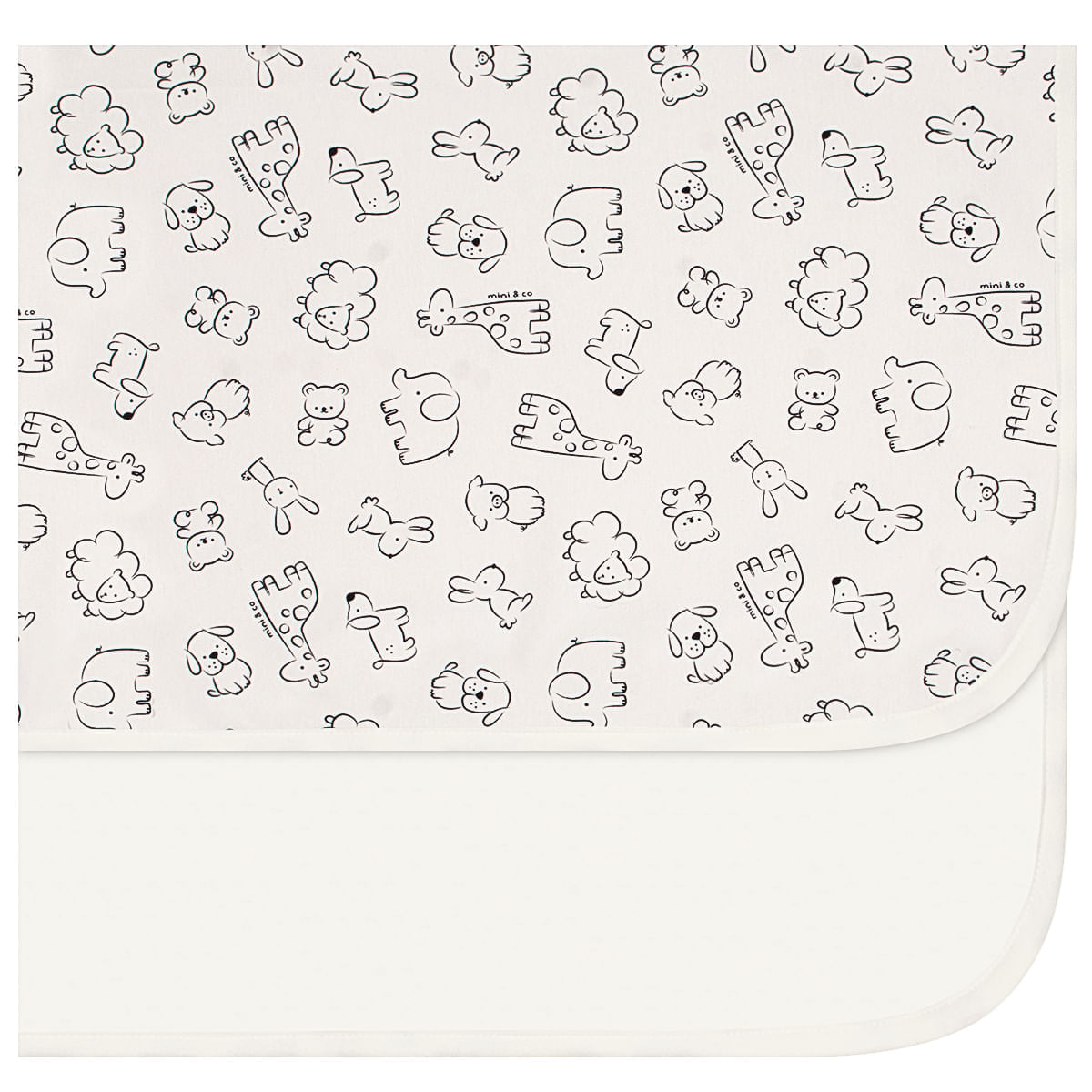 Manta para bebê em algodão egípcio Bichos - Mini & Co.