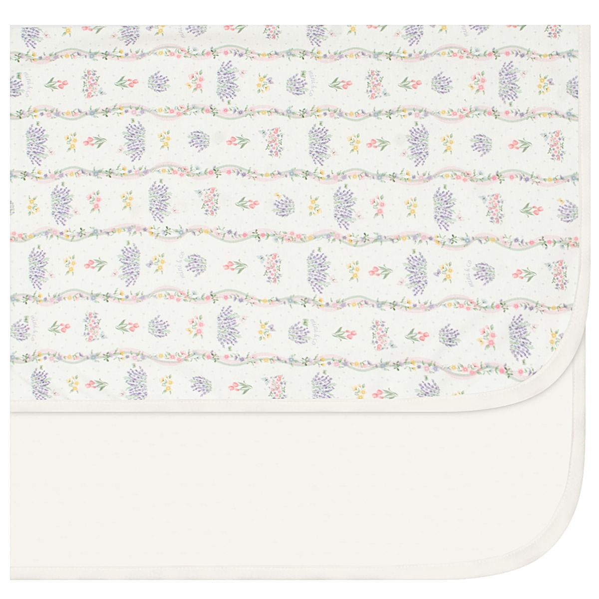 Manta para bebê em algodão egípcio Coelha Camponesa Floral - Mini & Co.