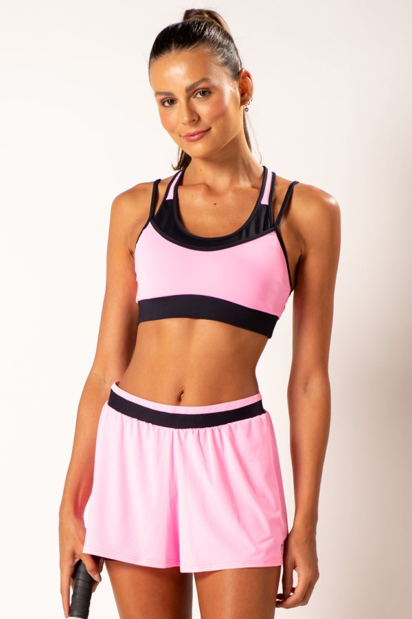 Encontraproduto.com.br - Top Flúor Bicolor rosa fluor