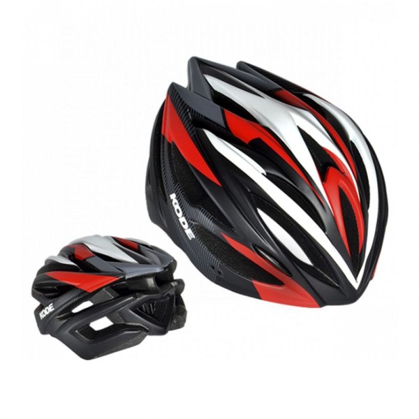 Encontraproduto.com.br - Capacete Kode Prodigy Preto Fosco Vermelho Md Mtb Speed G
