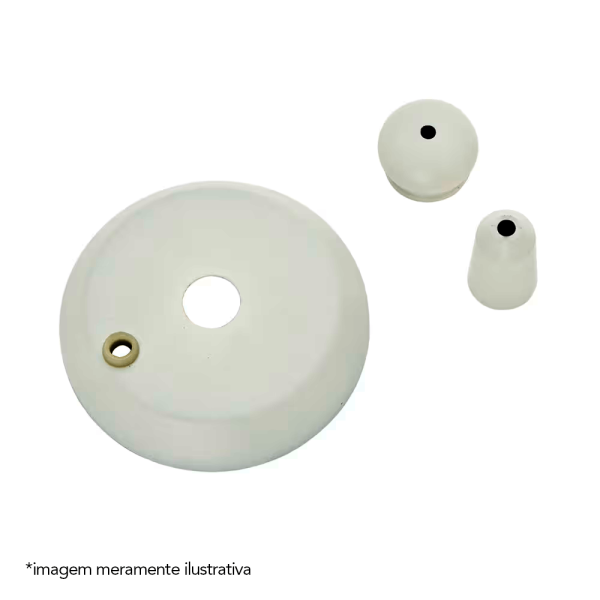 Canopla Para Ventilador de Teto Branco