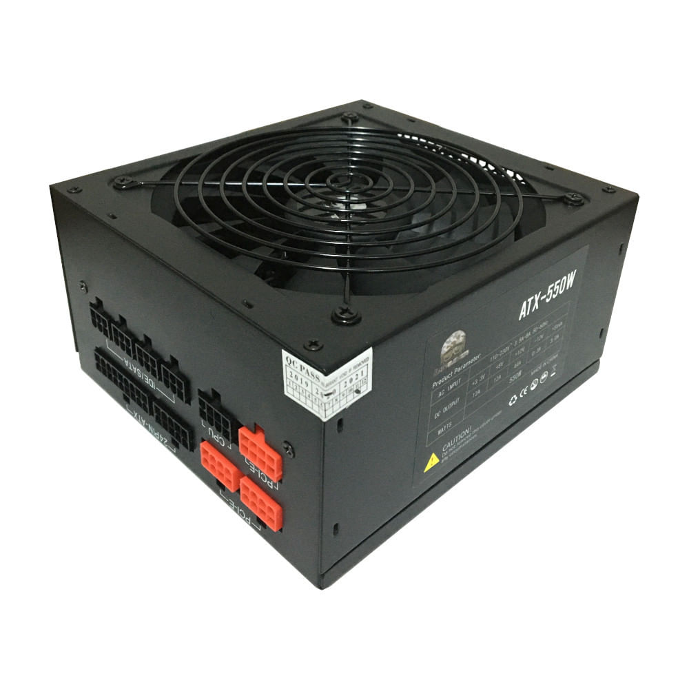 Fonte SafeGamer 550W Full Modular PFC Ativo