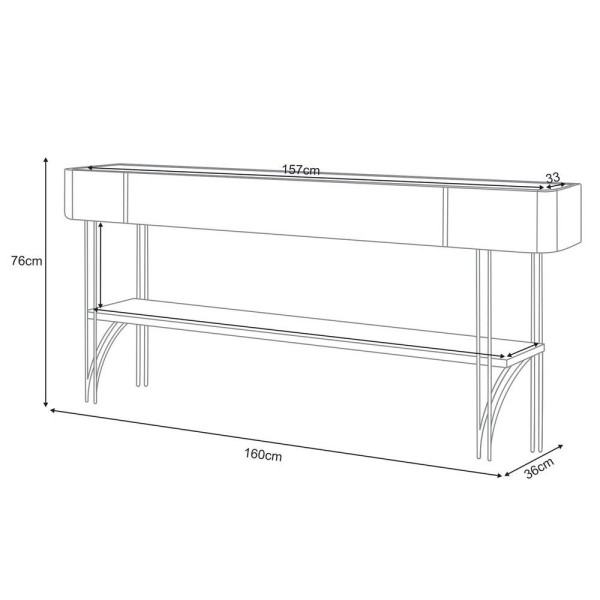 Encontraproduto.com.br - Kit Mesa De Centro Retangular Cadente E Aparador Para Sala De Estar Vivianne Verde Pistache-freijó