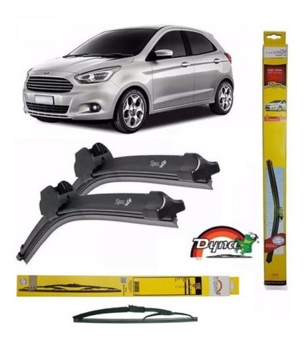Encontraproduto.com.br - Kit 3 Palheta Dyna Ford-ka 2017 2018 2019