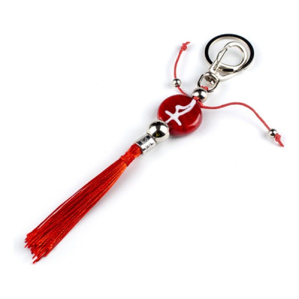 Encontraproduto.com.br - Chaveiro Orixa Oba Vermelho 16 Cm Umbanda Candomble