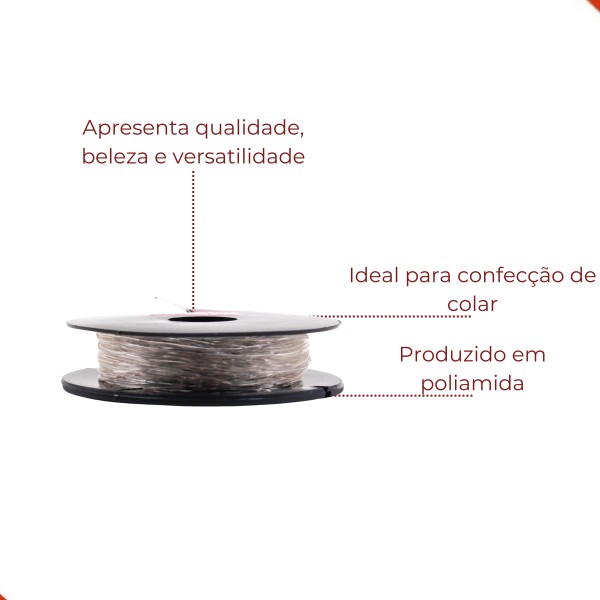 Encontraproduto.com.br - FIO DE SILICONE 01MM COM 10 ROLOS DE 10M CADA
