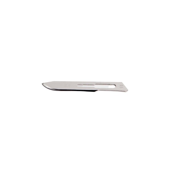 Encontraproduto.com.br - Lâmina Bisturi Aço Inox N° 10 - Caixa com 100 unidades