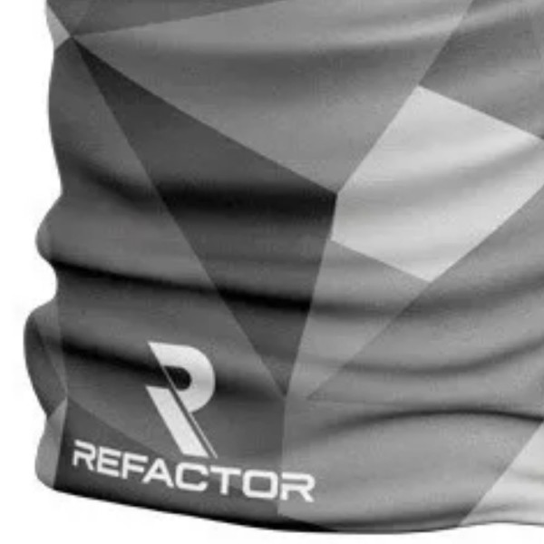 Encontraproduto.com.br - Bandana Refactor Abstract Cinza Unissex - Cinza UN