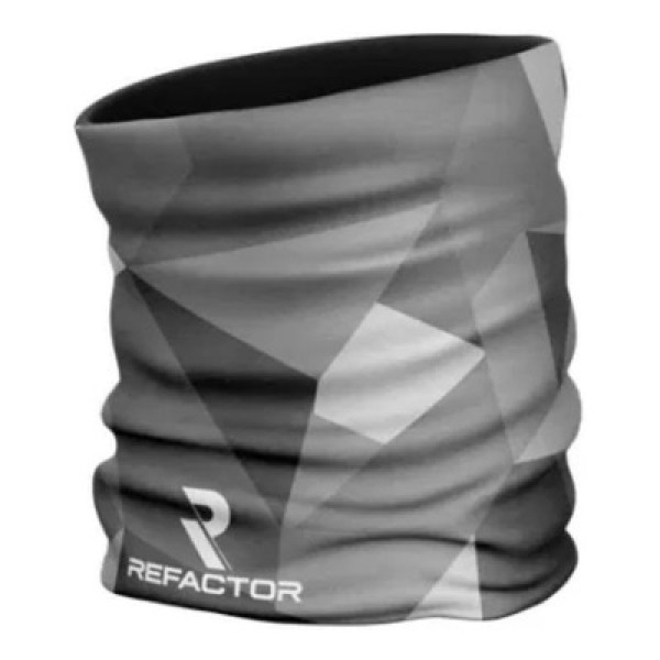 Encontraproduto.com.br - Bandana Refactor Abstract Cinza Unissex - Cinza UN